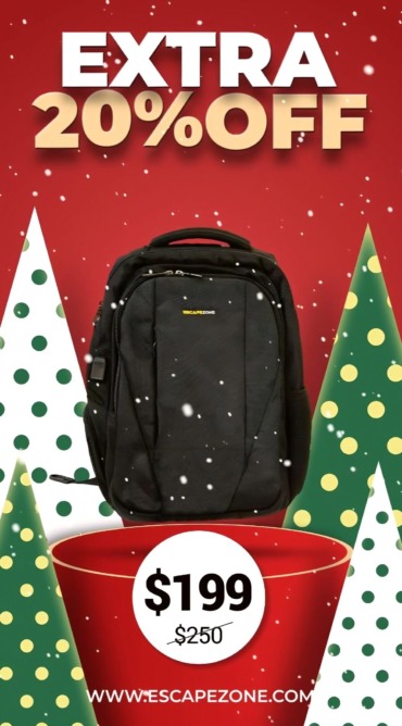 Christmas Promo – Bulletproof Backpack Ad